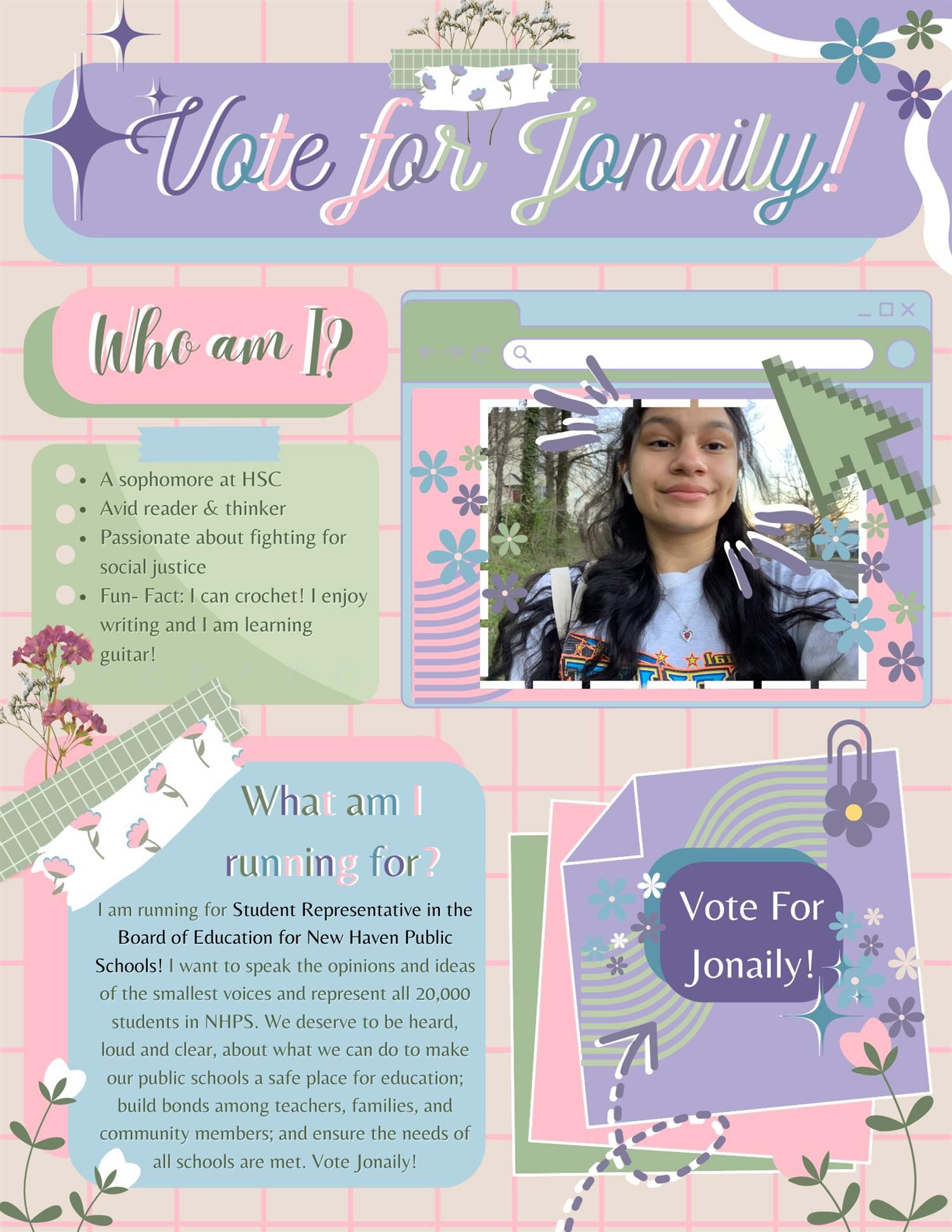 Jonaily - Student Representative Poster 